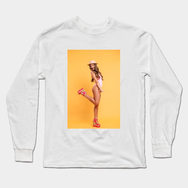 Cherry Swimsuit Long Sleeve T-Shirt by GermanStreetwear